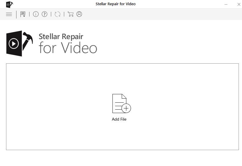 Stellar Repair for Video - Add Files