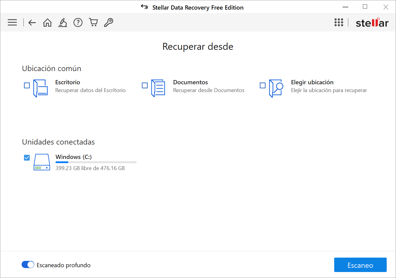 Seleccionar Ubicación