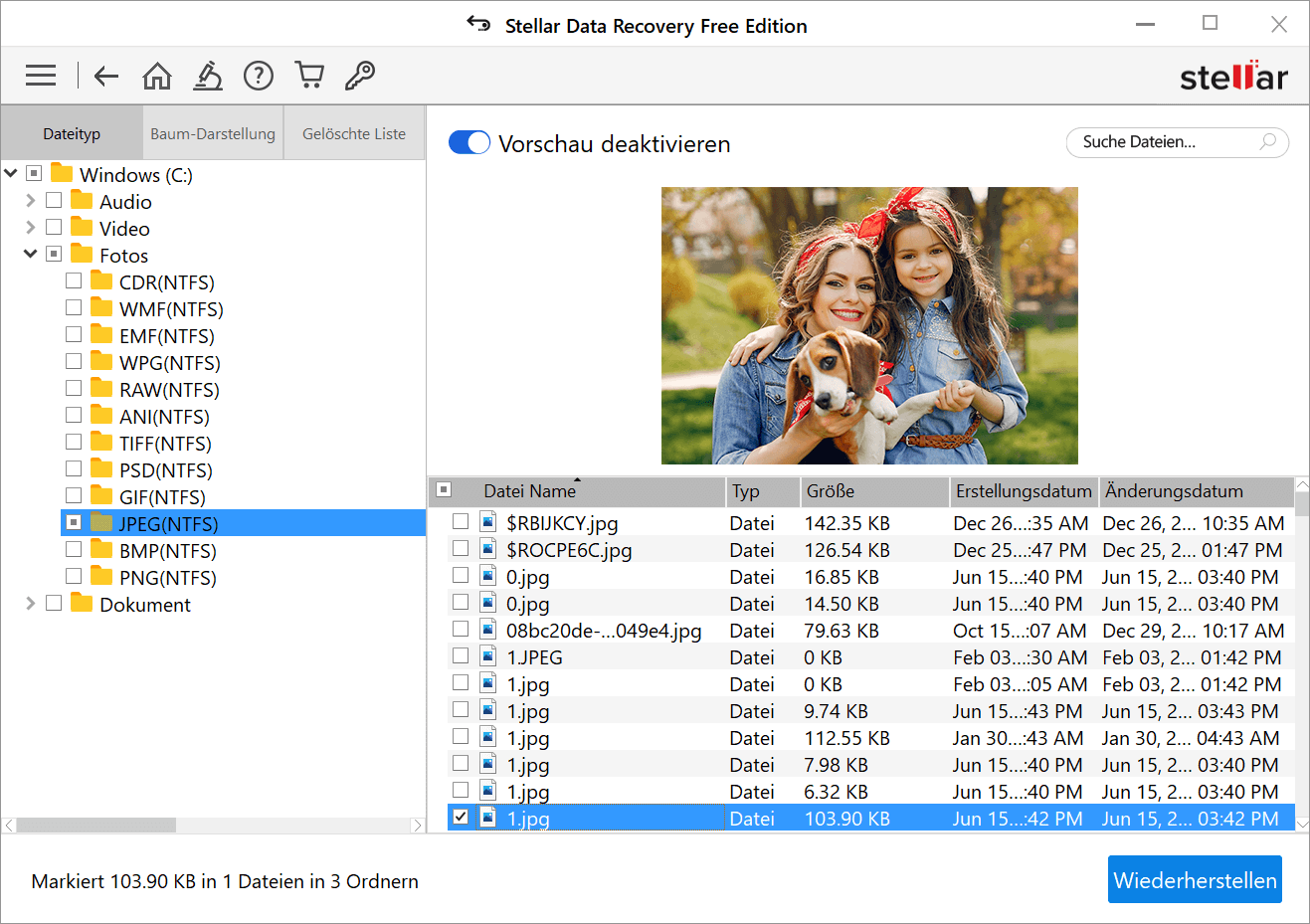 Scannen & wiederherstellen