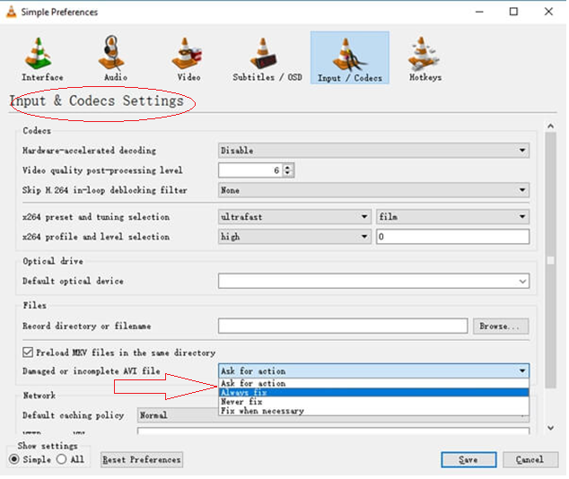 Input & Codecs srcset=